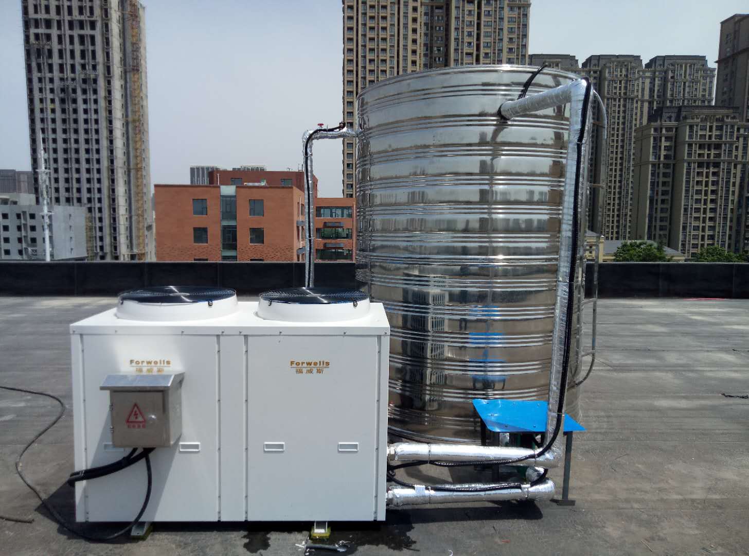 河南學(xué)校用空氣能熱水器，四季恒溫
